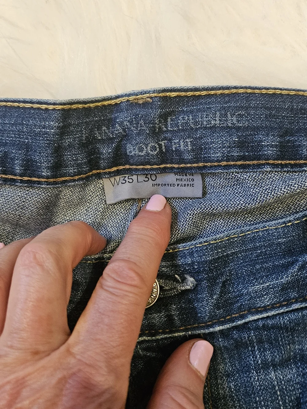 Banana Republic Men's Indigo Bootcut Jeans